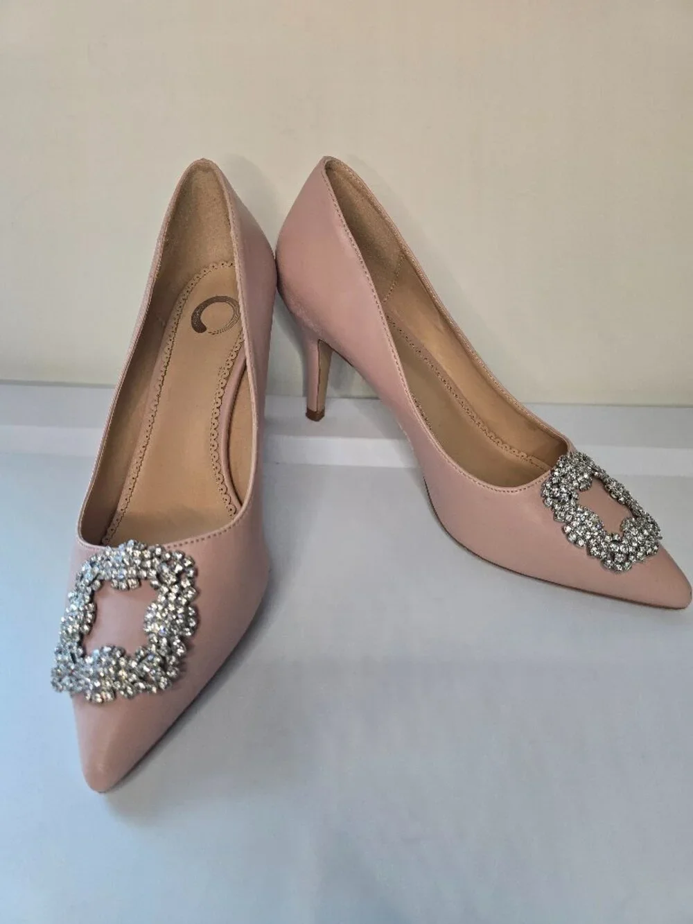 Journee Collection Izzie Pump - Jewel Buckle Pumps - Light Pink - Picture 2 of 9